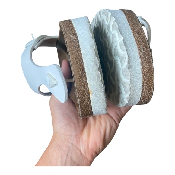 Birkenstock Women’s Gizeh Platform Sandals Sz 41 Regular White - Picture 7 of 7